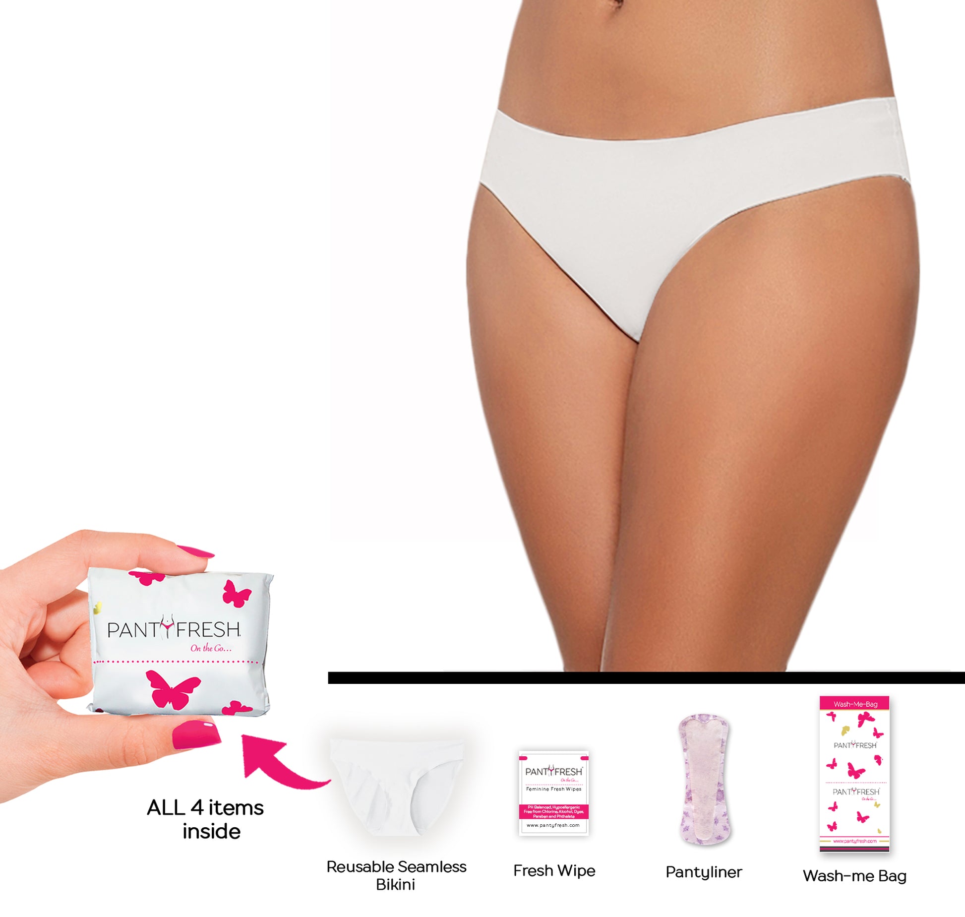 Emergency Women's Underwear Kit for Period Accidents Incontinence Travel –  Panty Fresh Inc.